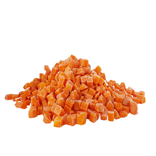 Frozen diced carrots